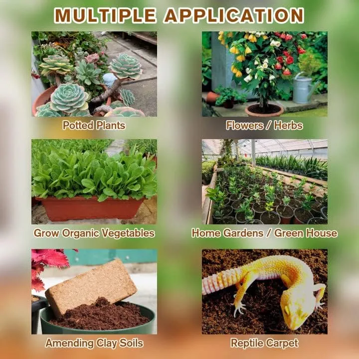 ⏰ - Premium Organic Coconut Coir Bricks For Plants