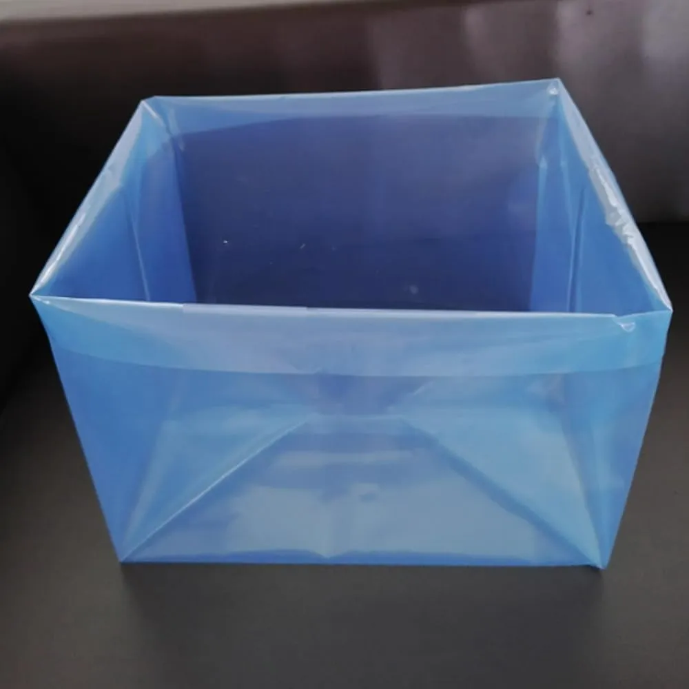 1 Pack VCI Vapor-phase Rust-preventive Bag Three-dimensional Flat Bag used for packaging machinery engines metal products for export thickness: 0.1mm (Blue,1000 * 1000 * 1200 * 0.08mm)
