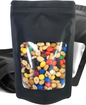 100 Pack Mylar 4 Mil Thick Smell Proof Bags 6” x 9” x 3” Stand Up Zip Seal Foil Pouch. HD Clear Window, Leak Proof, Food Grade. Travel, Storage and Display. ROYPACK