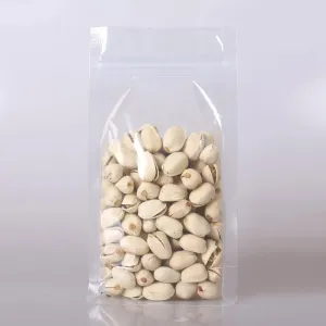 100PCS Clear Transparent Stand-Up Side Gusset Zip Top Seal Bags 10x20 6cm (3.9x7.8 2.3")