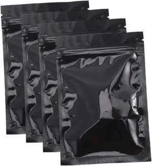 100pcs Food Zipper Zealed Bag Tote Bags Packaging Cooler Dump Grocery Reclosable Pouches Reusable Large Tote Bag Clear Snack Mini Baggies Resealable Zipper Zealed Bag Black