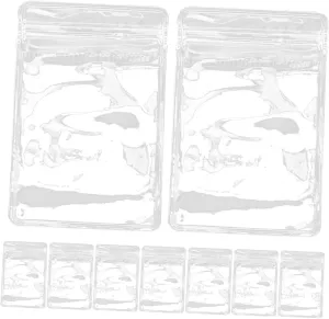 100pcs Resealable Sealing Pouches Small Business Jewelry Packaging Bags Pvc Storage