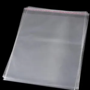 10X17 Inches: Transparent Plastic Packing Bags Adhesive Plastic Poly Bag