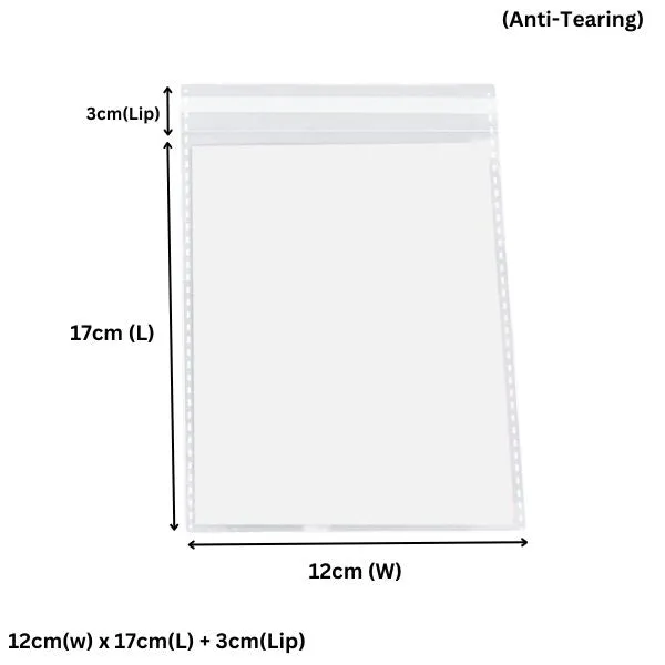 120 x 170mm   30mm OPP Cellophane Resealable Plastic Bags- Get The Best Clear Plastic Poly Bags