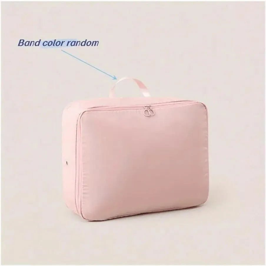 1/2/4PCS Foldable Compression Packing Bag Home Large Capacity Clothes Storage Bag Travel Portable Handheld Compression Bag(Blue,40X30X12cm)