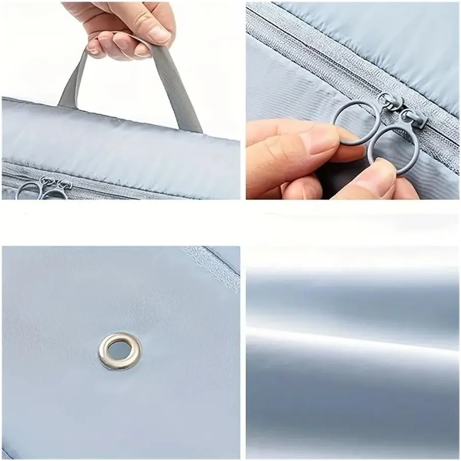 1/2/4PCS Foldable Compression Packing Bag Home Large Capacity Clothes Storage Bag Travel Portable Handheld Compression Bag(Blue,40X30X12cm)