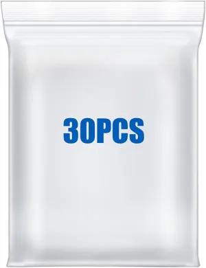 12" x 18" Large Thick 2.4 Mil Clear Zip Seal Lock Poly Bags Reclosable Plastic Bags Clothing T-Shirts Shoes Toys Snack Zipper Bags (30 Pack)