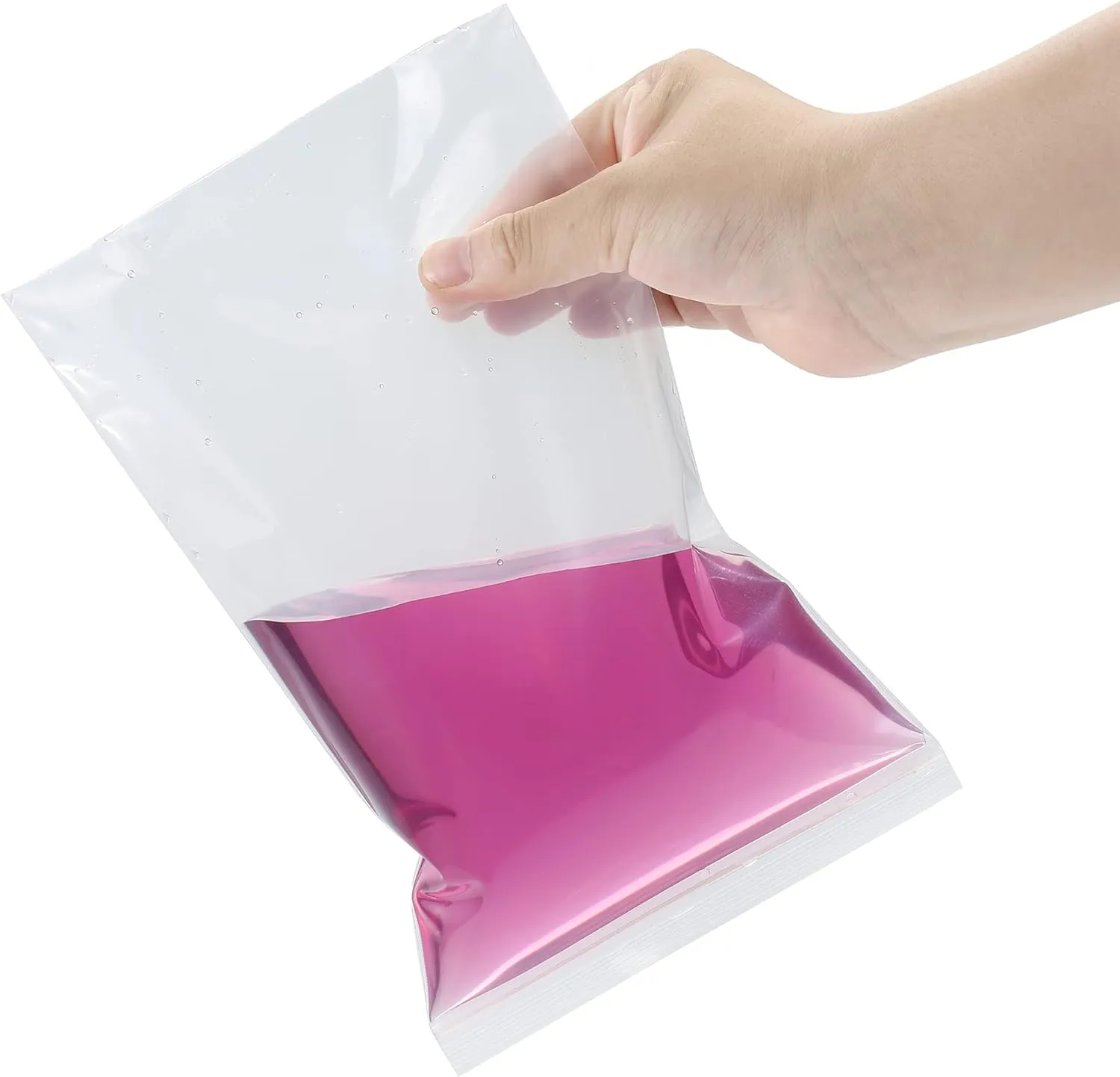 12" x 18" Large Thick 2.4 Mil Clear Zip Seal Lock Poly Bags Reclosable Plastic Bags Clothing T-Shirts Shoes Toys Snack Zipper Bags (30 Pack)