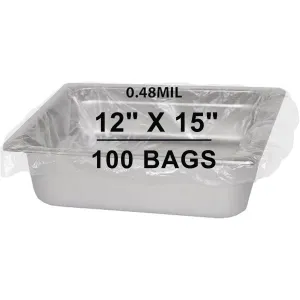12X15 inches Poly Pan Liners 0.48 Mil Four Quart Round PTL