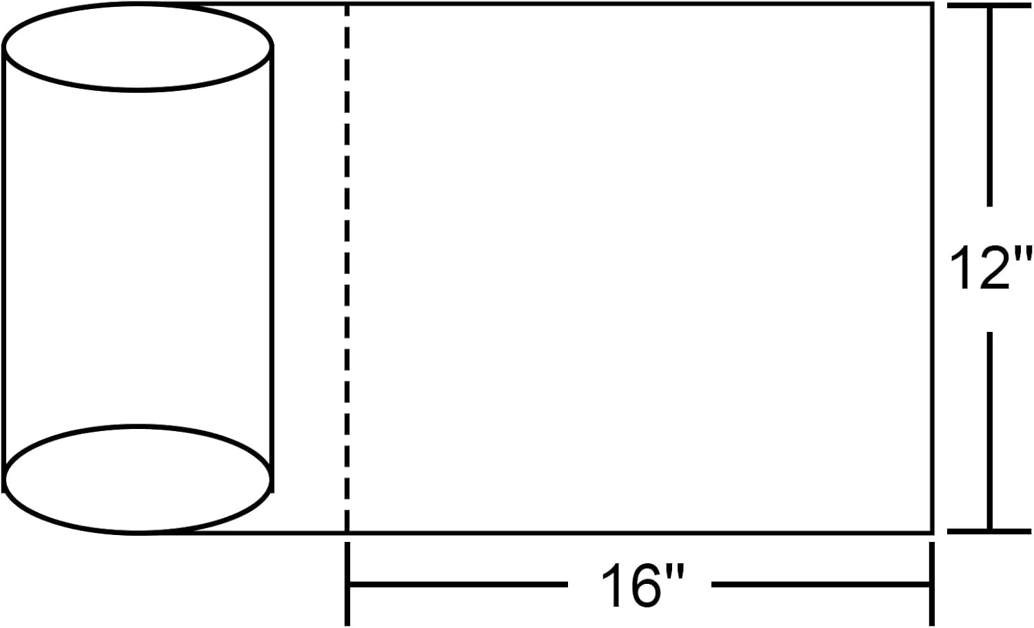12x16 Plastic Produce Bags on a Roll - Clear Plastic Bags for Food, Vegetable, Fruits, Bread, Pet Bags and Grocery Clear Bag- 350 Bags/roll (2 Roll)