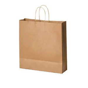 150 x 80 x 210mm 150GSM 100% A3 Recyclable X-Large Craft Paper Gift Brown Carry Bag with Handle