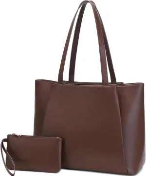 15.6 Inch Work Bags Waterproof Laptop Bag, Large Capacity Office Purse Computer Briefcase Durable Shoulder Bag