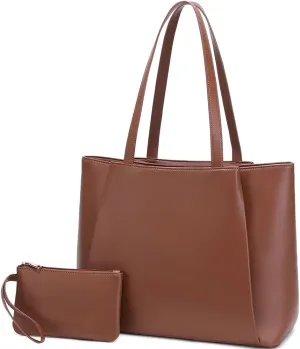 15.6 Inch Work Bags Waterproof Laptop Bag, Large Capacity Office Purse Computer Briefcase Durable Shoulder Bag