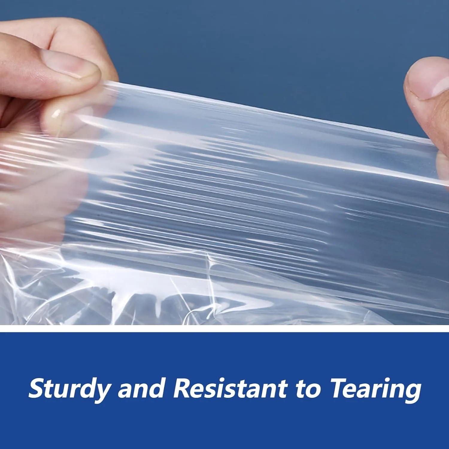 18" x 24" (100 Count) - Clear Poly Bags with Suffocation Warning Self Seal for Packaging, Shirts, Clothing & FBA - Permanent Adhesive