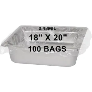 18X20 inches Poly Pan Liners 0.48 Mil 9 & 11 Quart Round Pans PTL