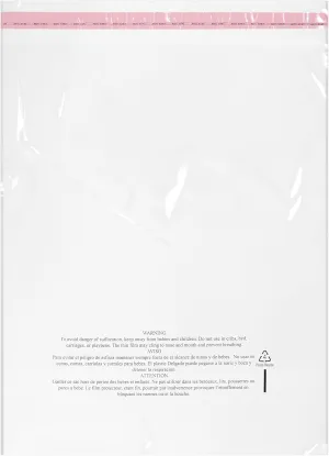 19" X 24" - 100 Pack - Self Seal Poly Bags with Suffocation Warning, with Resealable Adhesive, for Storing, Packaging & Shipping T-Shirts Clothing & More, FBA Compliant - GPI POLY