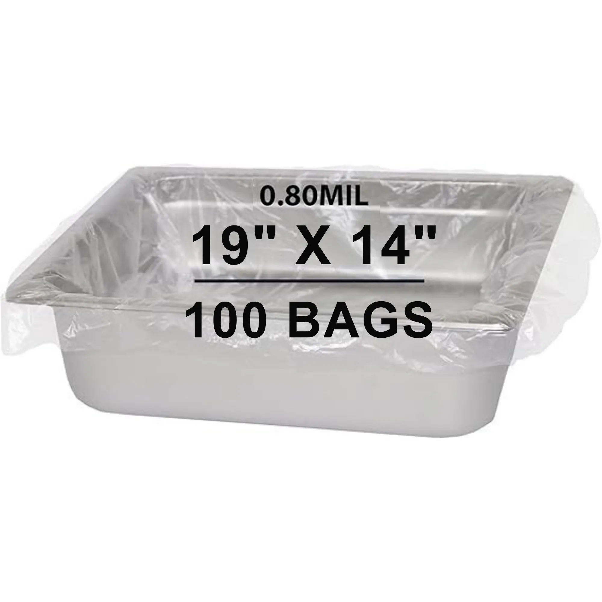19X14 inches Poly Pan Liners 0.8 Mil Heavy Duty Sixth Pan PTL