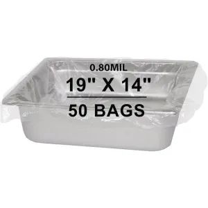 19X14 inches Poly Pan Liners 0.8 Mil Heavy Duty Sixth Pan PTL