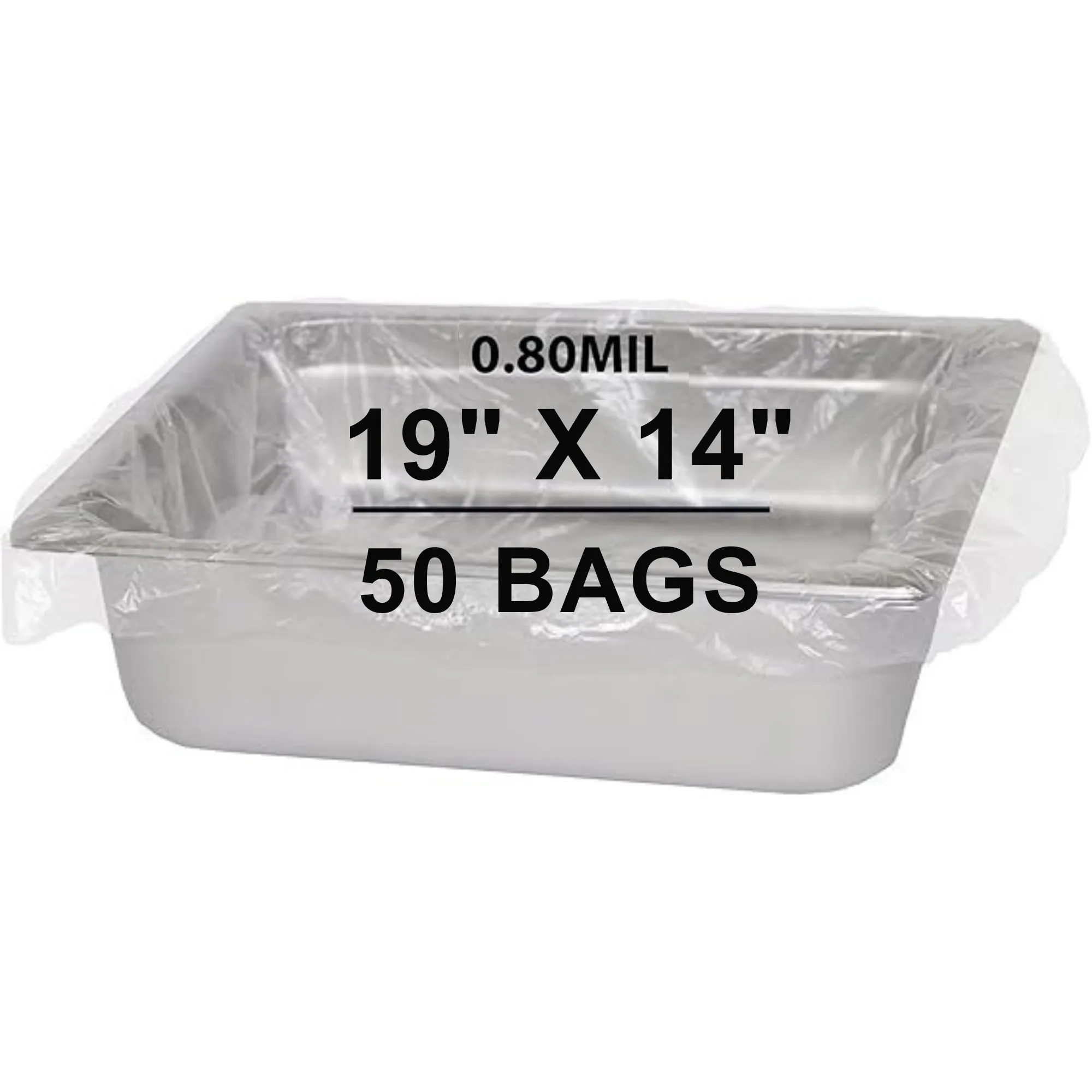 19X14 inches Poly Pan Liners 0.8 Mil Heavy Duty Sixth Pan PTL