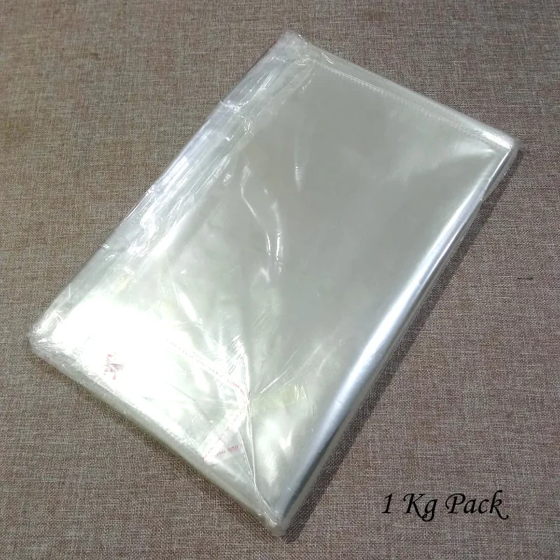 1kg Pack Of High-Quality Five-Star Transparent Poly Bags In Four Sizes