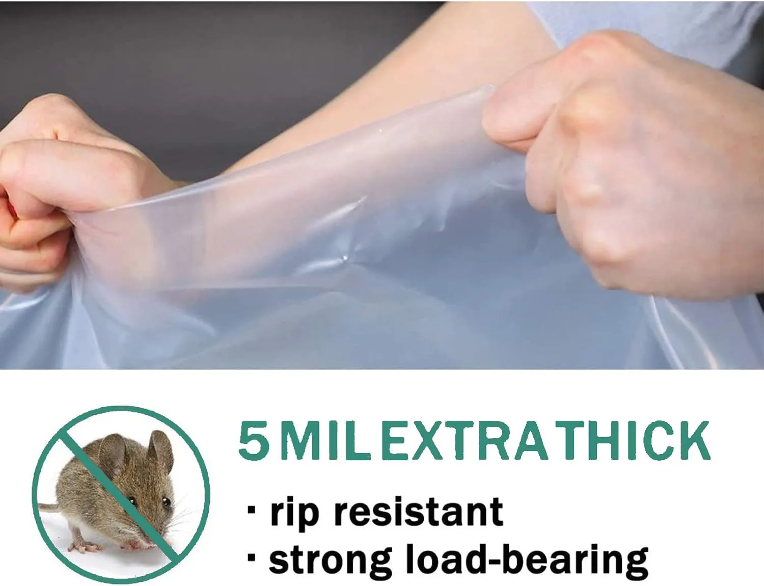 [2-Pack 5-Mil] HOMEIDEAS Mattress Bag (Twin/Full) for Moving and Storage Opaque Mattress Disposal Bag - Heavy Duty & Tear Resistant