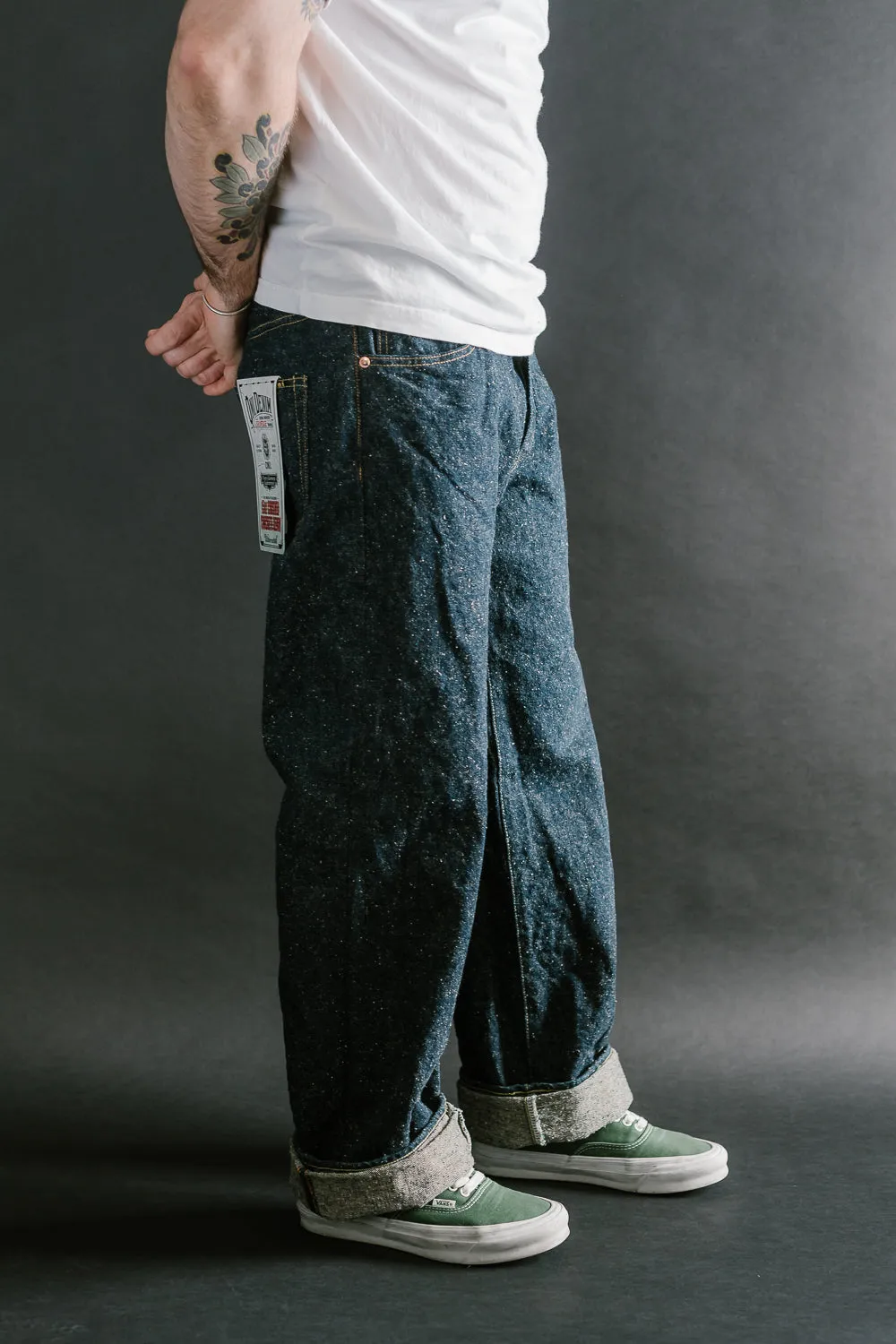 200-CCD-KB - 15oz "Crushed Concrete Kabuki" Selvedge Denim - Wide Straight