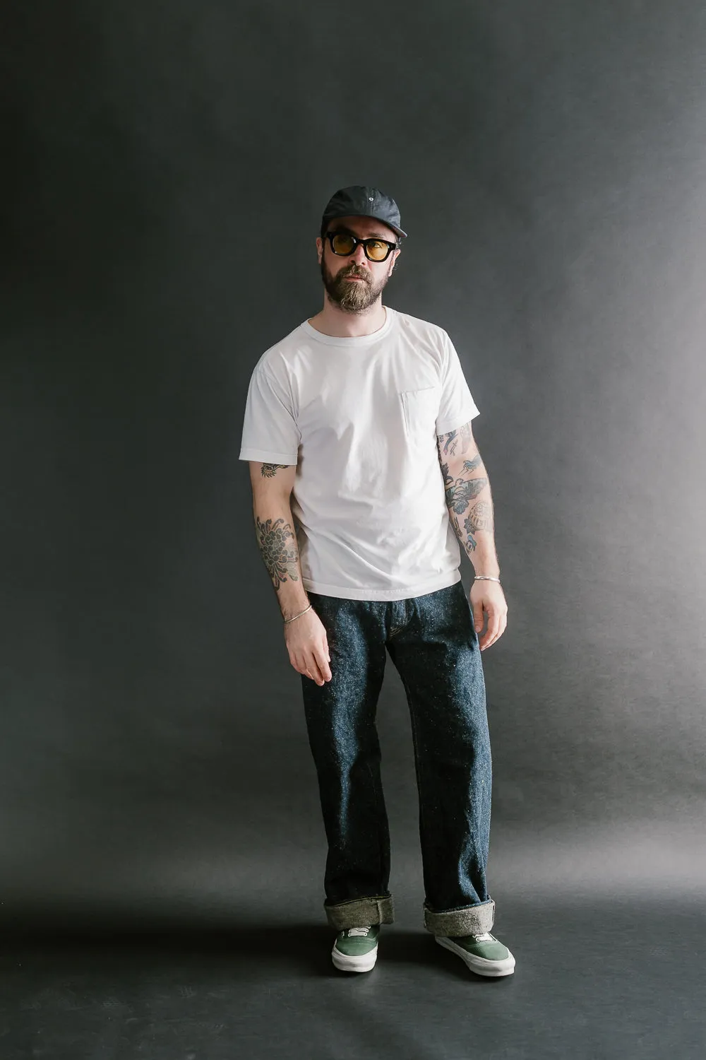 200-CCD-KB - 15oz "Crushed Concrete Kabuki" Selvedge Denim - Wide Straight