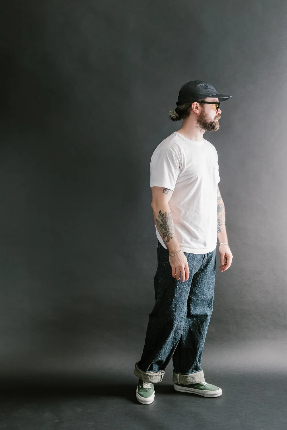 200-CCD-KB - 15oz "Crushed Concrete Kabuki" Selvedge Denim - Wide Straight