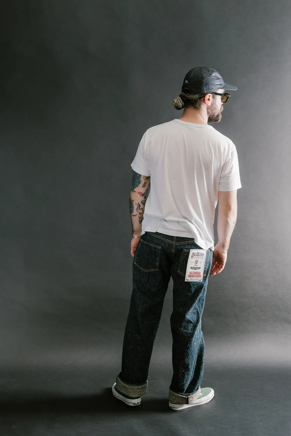 200-CCD-KB - 15oz "Crushed Concrete Kabuki" Selvedge Denim - Wide Straight