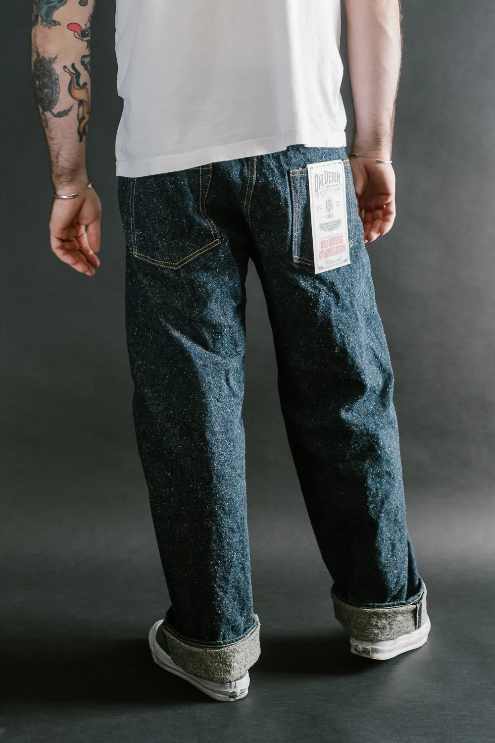200-CCD-KB - 15oz "Crushed Concrete Kabuki" Selvedge Denim - Wide Straight