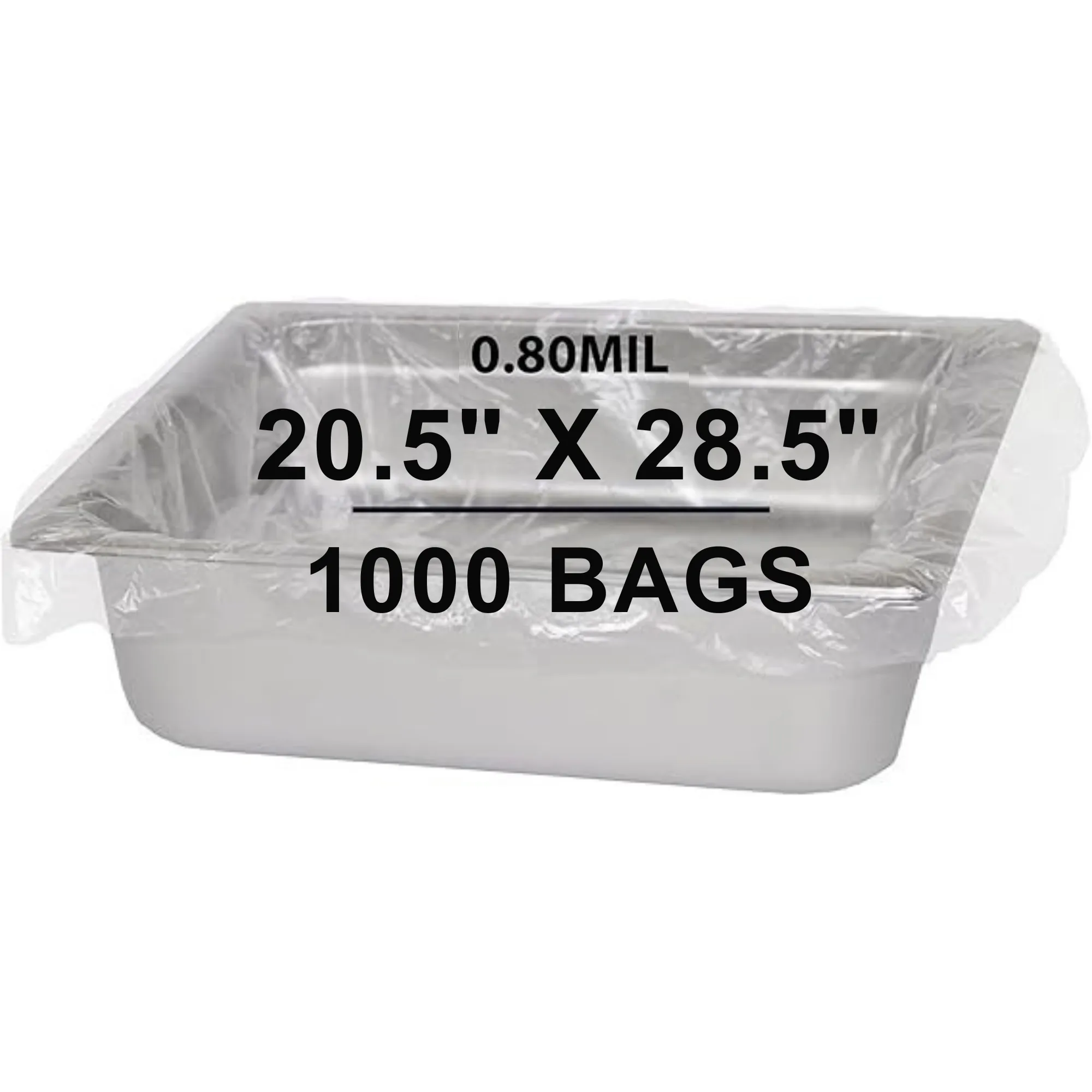 20.5X28.5 inches Poly Pan Liners 0.8 Mil Full Pan Sheet PTL