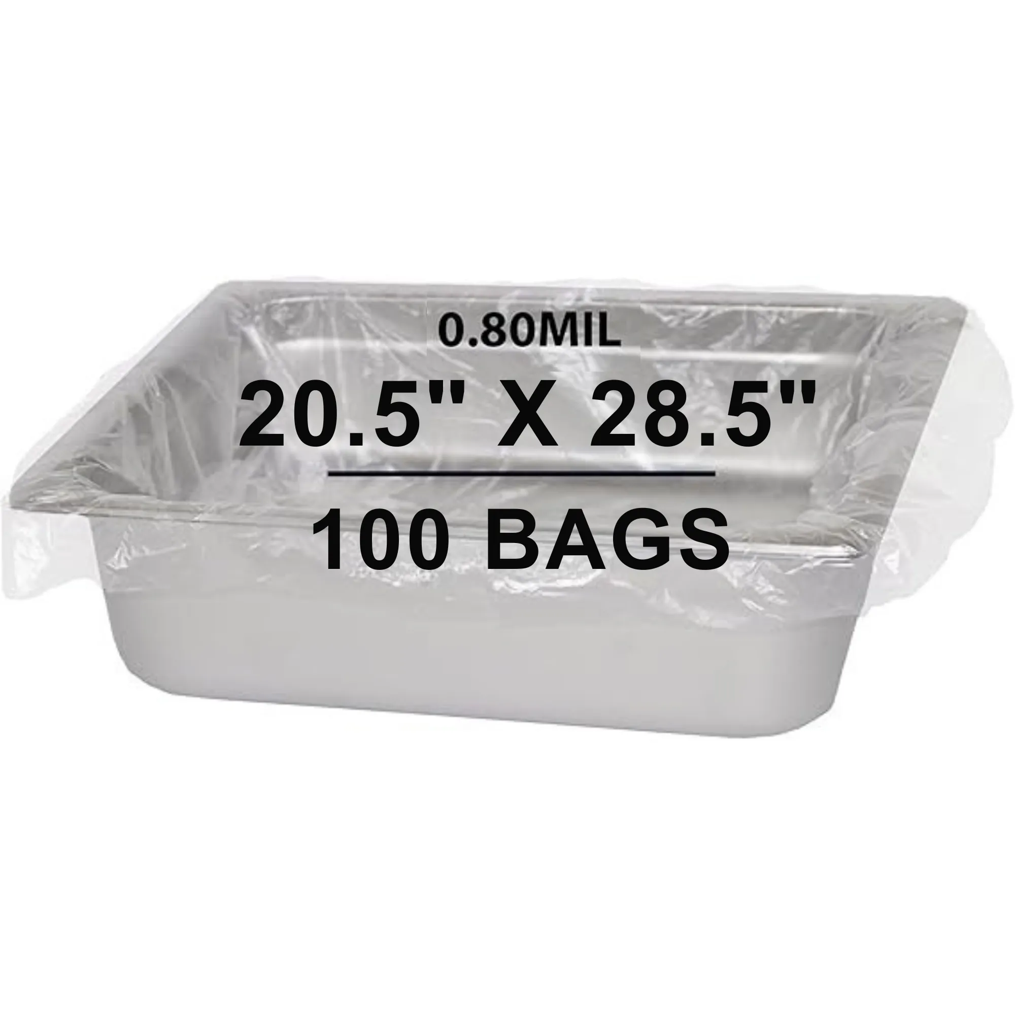 20.5X28.5 inches Poly Pan Liners 0.8 Mil Full Pan Sheet PTL