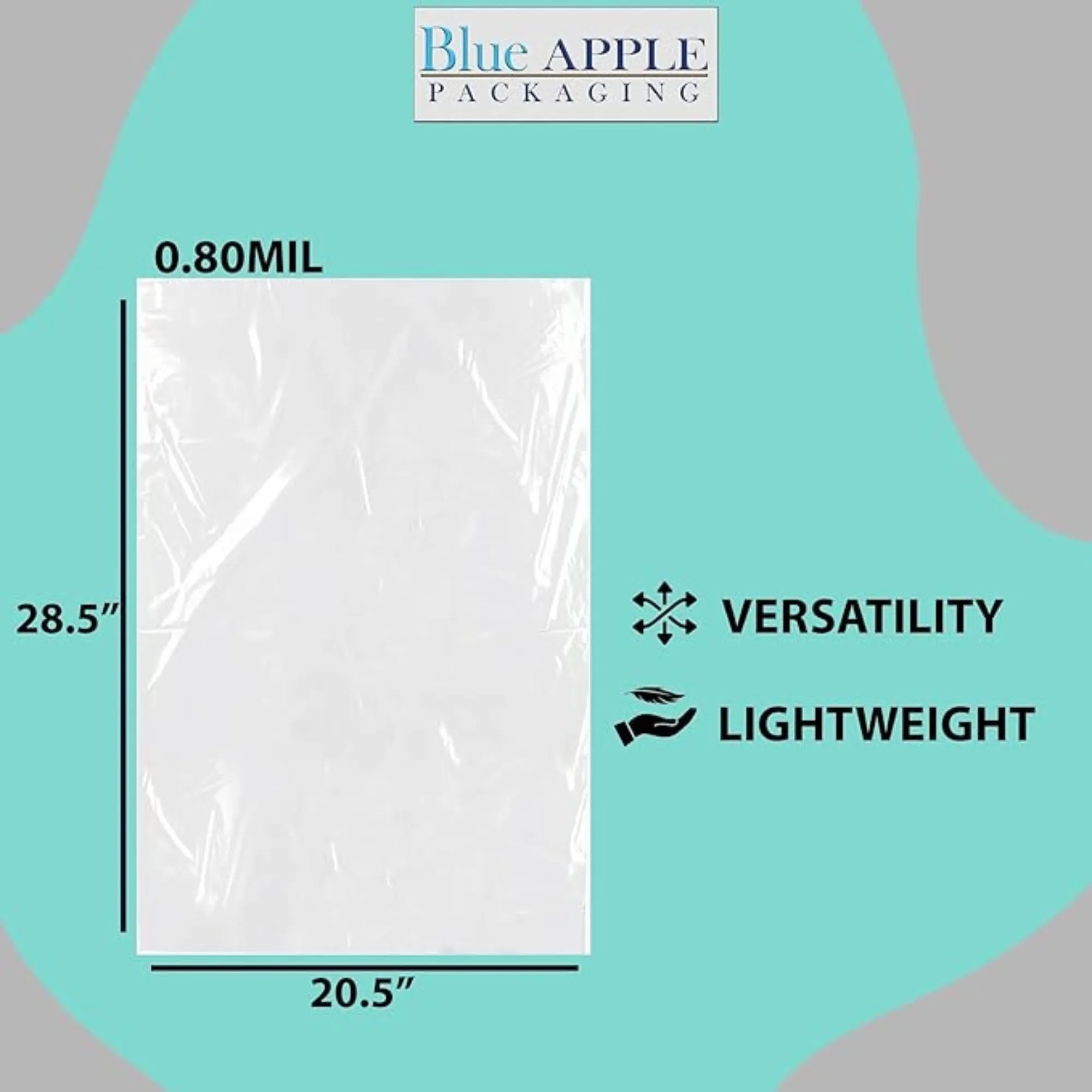 20.5X28.5 inches Poly Pan Liners 0.8 Mil Full Pan Sheet PTL