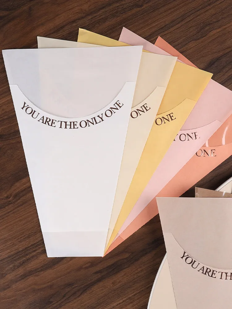 20pcs Kraft Paper Bouquet Bags Flower Sleeves