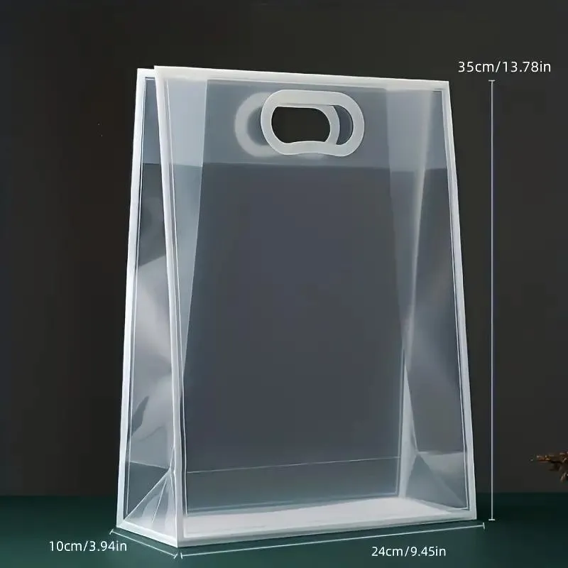 25pcs Transparent PVC Handbag for Wedding Festival Candy Gift Packaging Bag