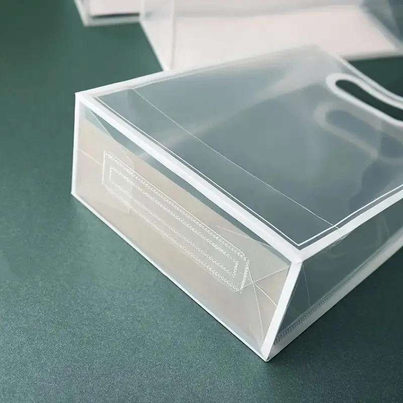 25pcs Transparent PVC Handbag for Wedding Festival Candy Gift Packaging Bag