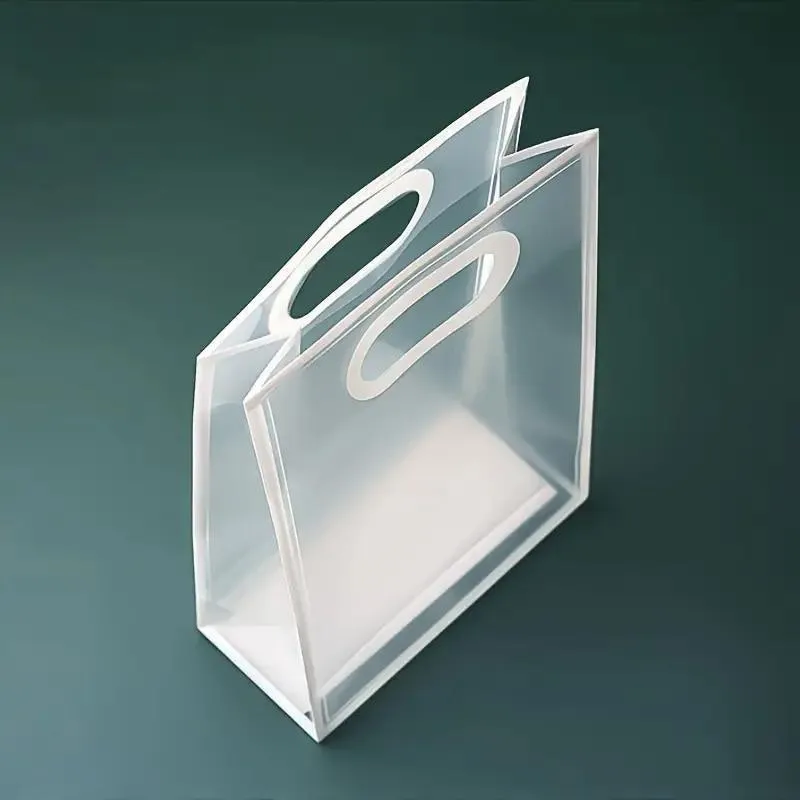 25pcs Transparent PVC Handbag for Wedding Festival Candy Gift Packaging Bag