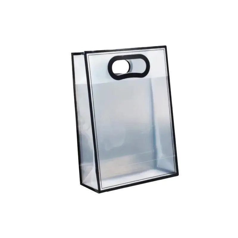25pcs Transparent PVC Handbag for Wedding Festival Candy Gift Packaging Bag