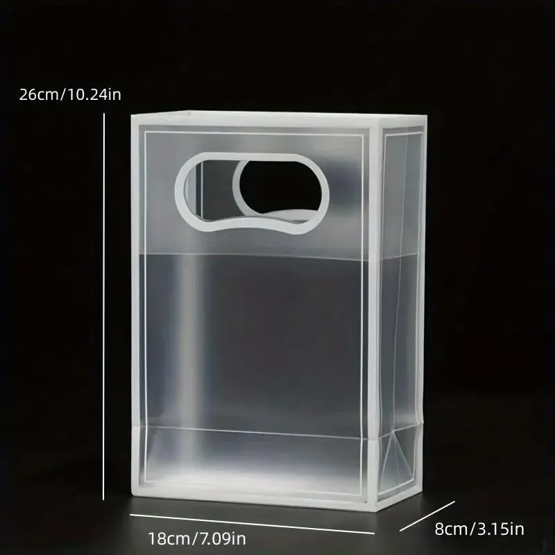 25pcs Transparent PVC Handbag for Wedding Festival Candy Gift Packaging Bag