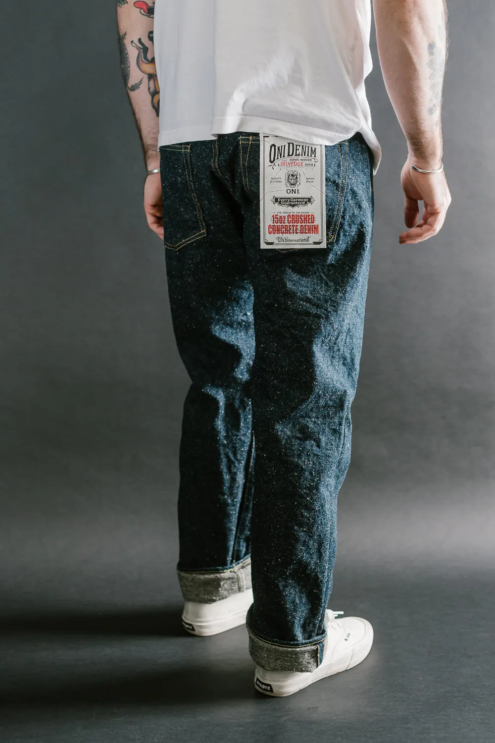 288-CCD-KB - 15oz "Crushed Concrete Kabuki" Selvedge Denim - Classic Straight