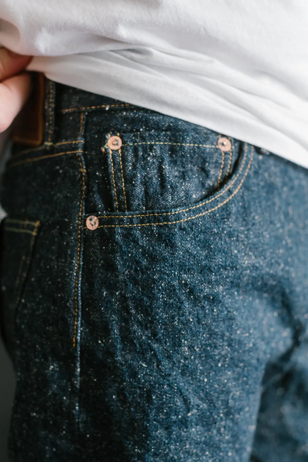 288-CCD-KB - 15oz "Crushed Concrete Kabuki" Selvedge Denim - Classic Straight