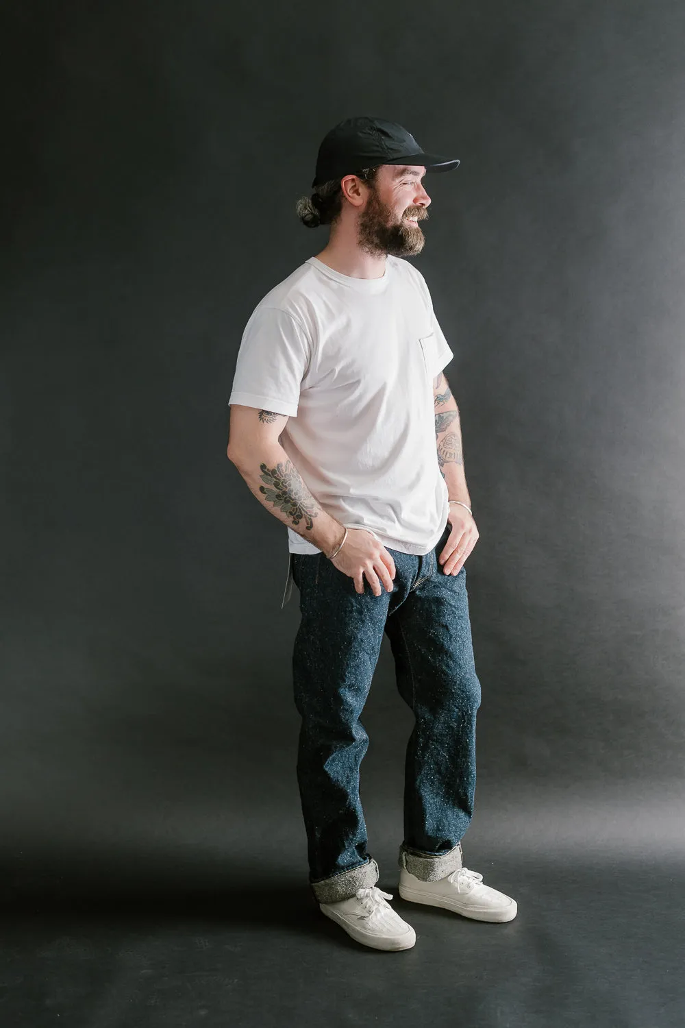 288-CCD-KB - 15oz "Crushed Concrete Kabuki" Selvedge Denim - Classic Straight