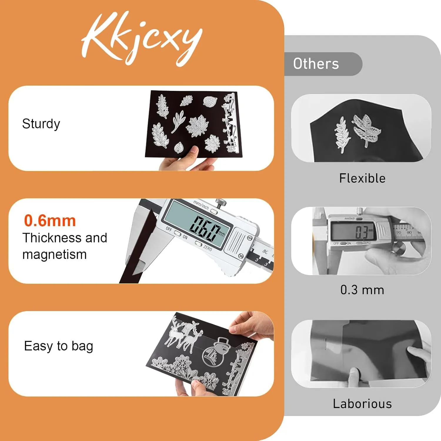 40 Pcs Magnetic Sheets for Dies Storage Stamp and Die Storage Pockets Die Cut Storage for Card Making,20 Pcs Magnetic Sheets 20 Pcs Bags