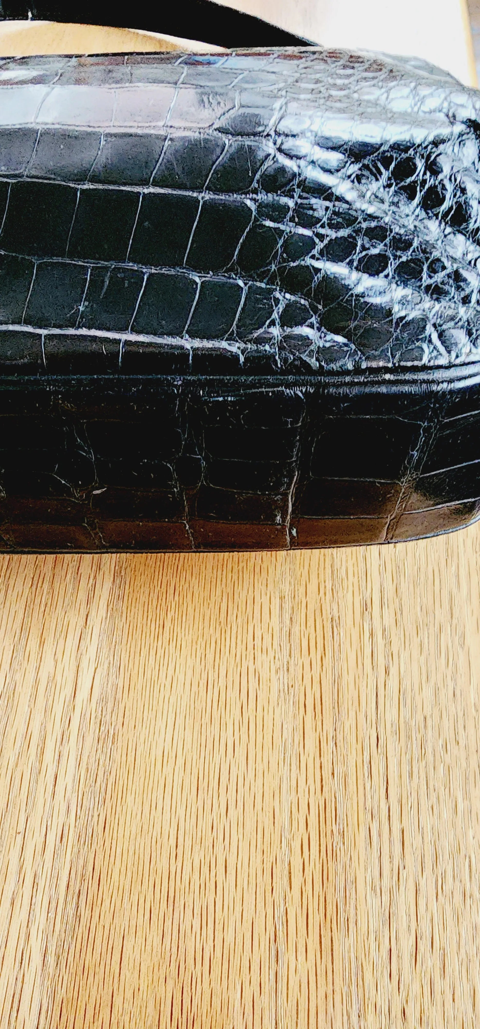 40s Black Alligator Bag Lucille de Paris Bergdorf Goodman