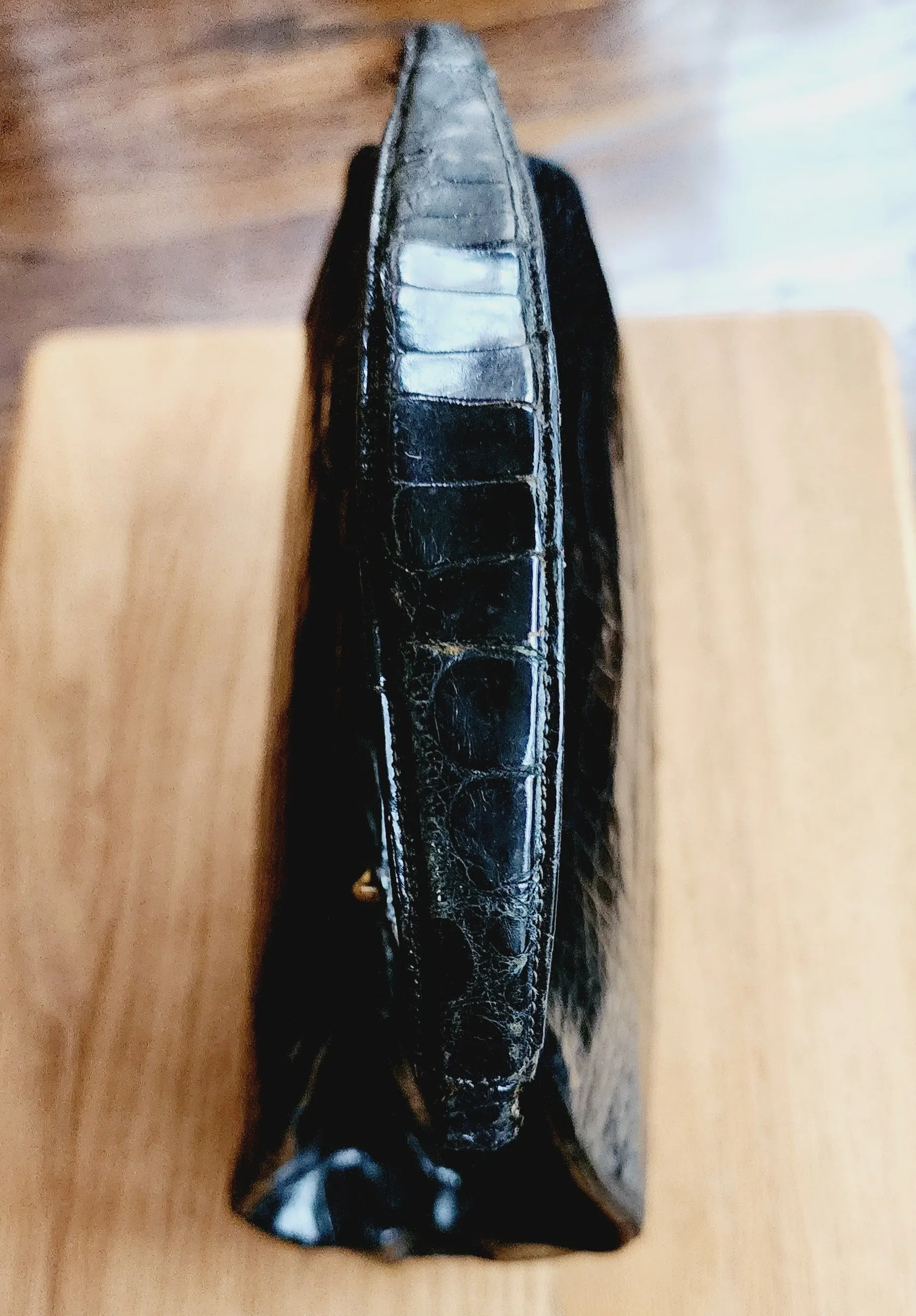 40s Black Alligator Bag Lucille de Paris Bergdorf Goodman