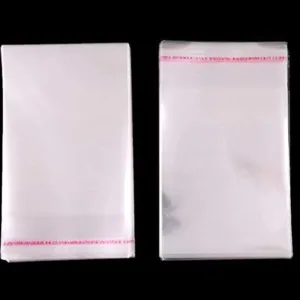 4X5 Inches: Transparent Plastic Packing Bags Adhesive Plastic Poly Bag
