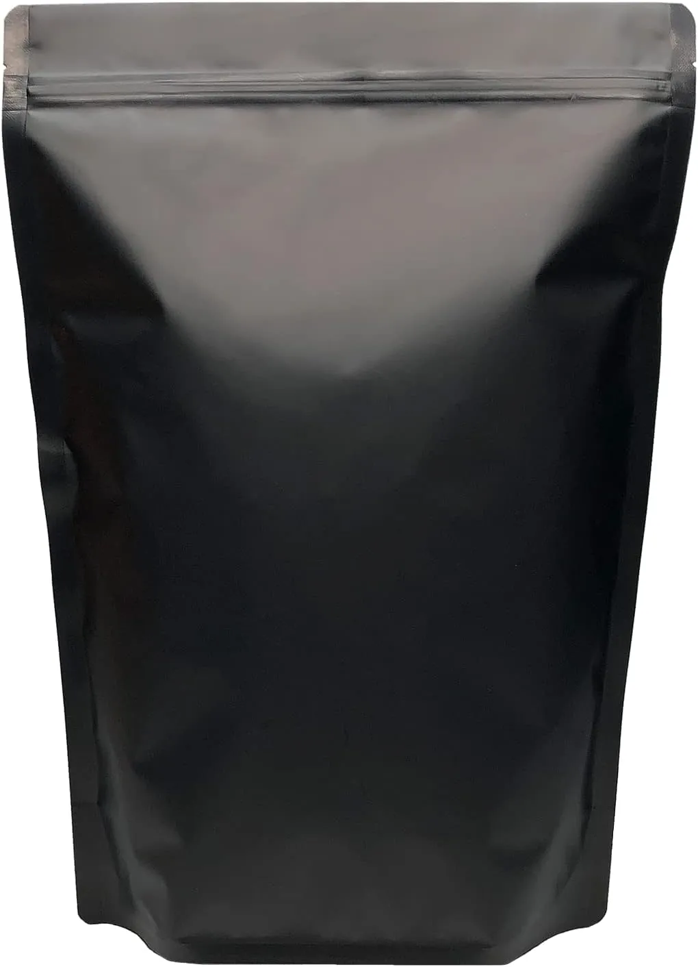 50 Pack 1 Gallon Matte Black Stand Up Food Storage Bags – 5 Mil 10x14 Inches Resealable Food Storage Zipper Pouch Bag, Large Heat Sealable Plastic Foil Packaging Pouches