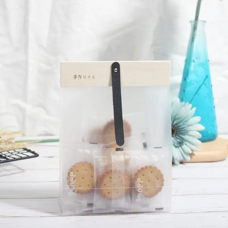 50pcs Transparent Snack Bags Biscuit Candy Bags Resealable Food Packaging