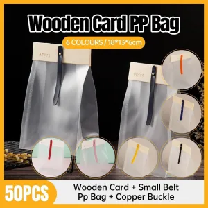 50pcs Transparent Snack Bags Biscuit Candy Bags Resealable Food Packaging