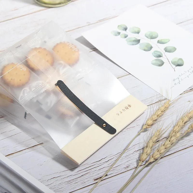 50pcs Transparent Snack Bags Biscuit Candy Bags Resealable Food Packaging